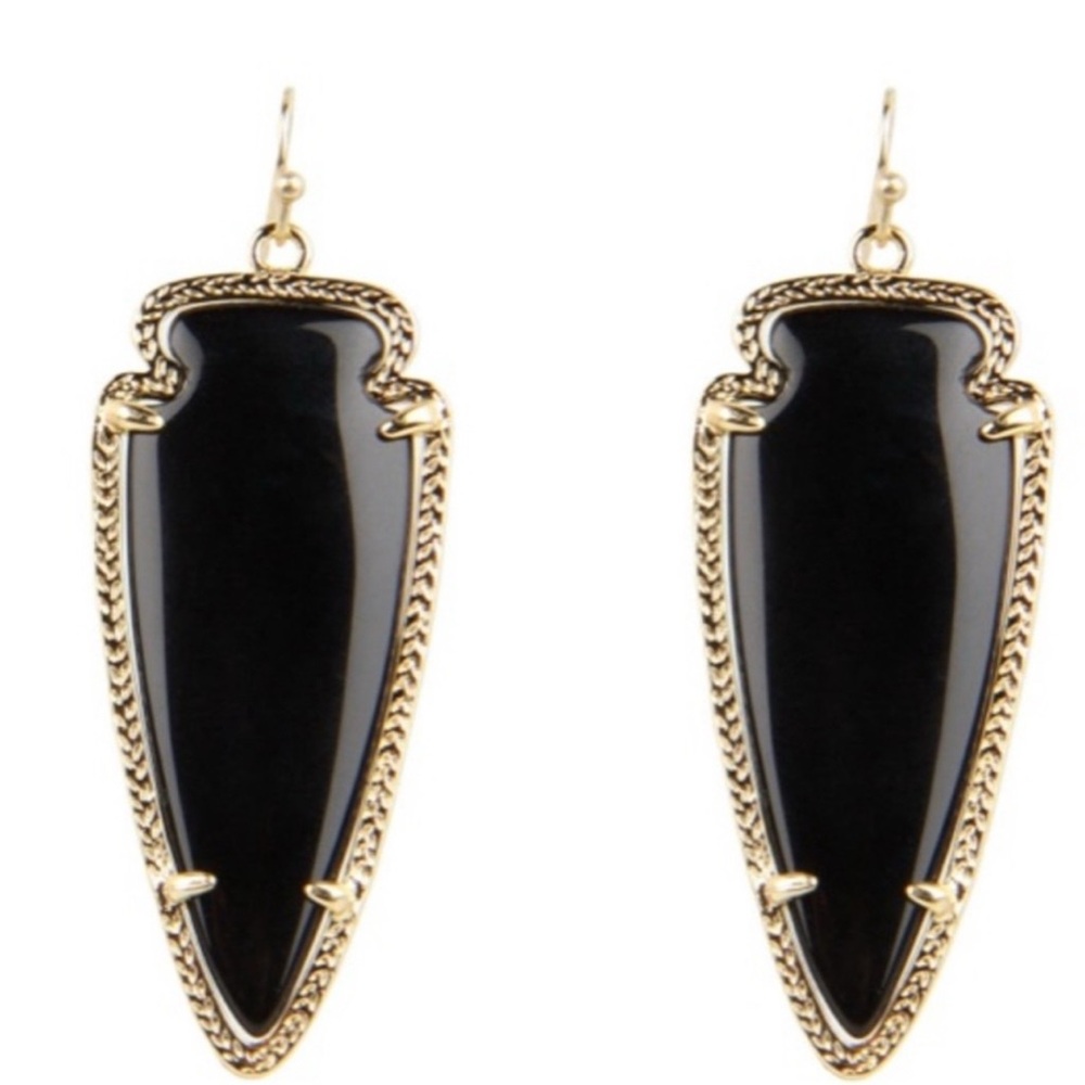 Black and Gold Kendra Scott Earrings
